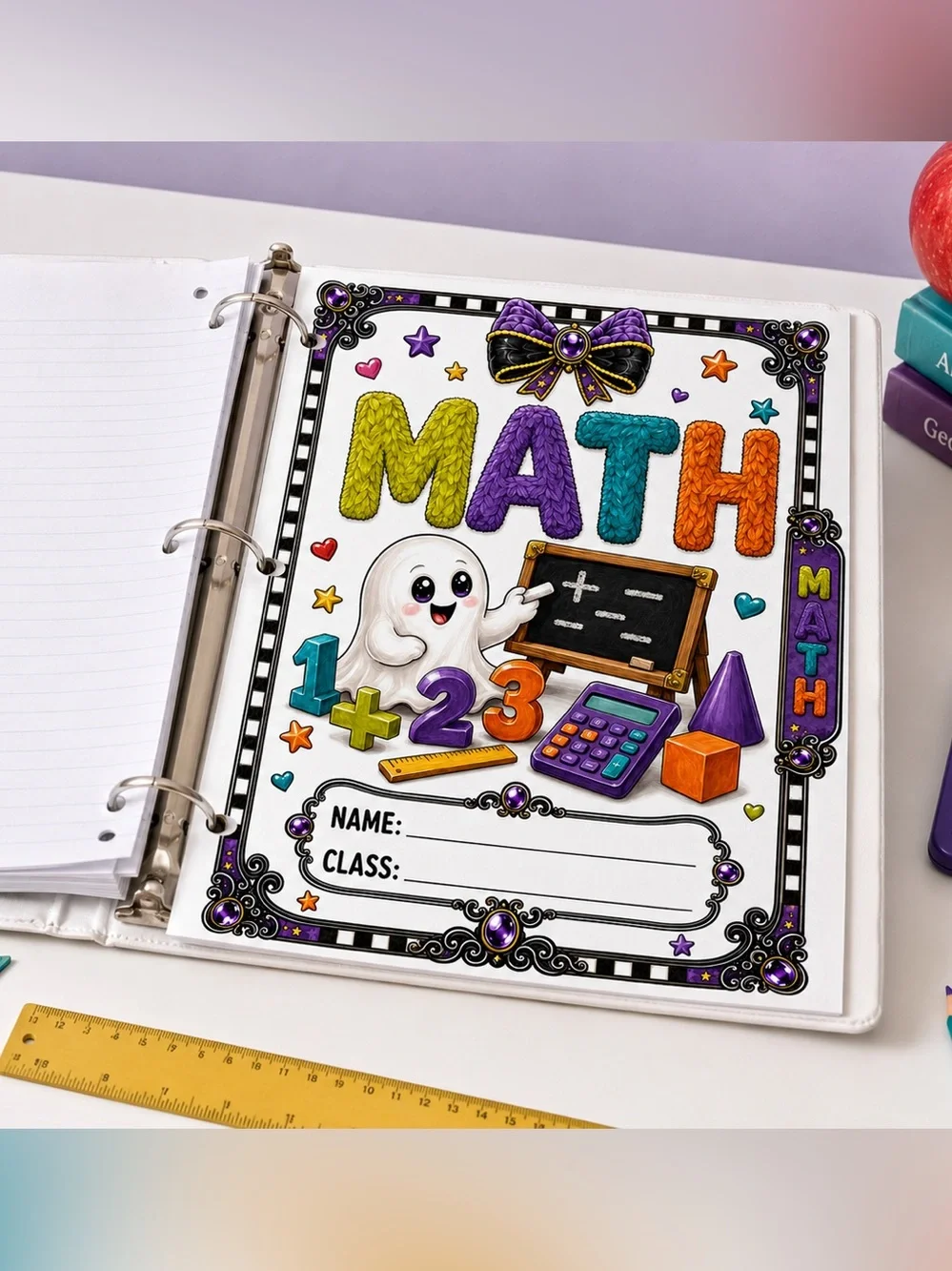Back-to-School Printable Bundle - Purple & Teal Classroom Planner